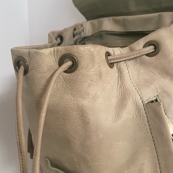 Rachel Roy Distressed Leather Convertible Bag lime green - Picture 5 of 15